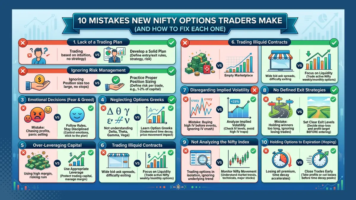 10 Mistakes New Nifty Options Traders Make